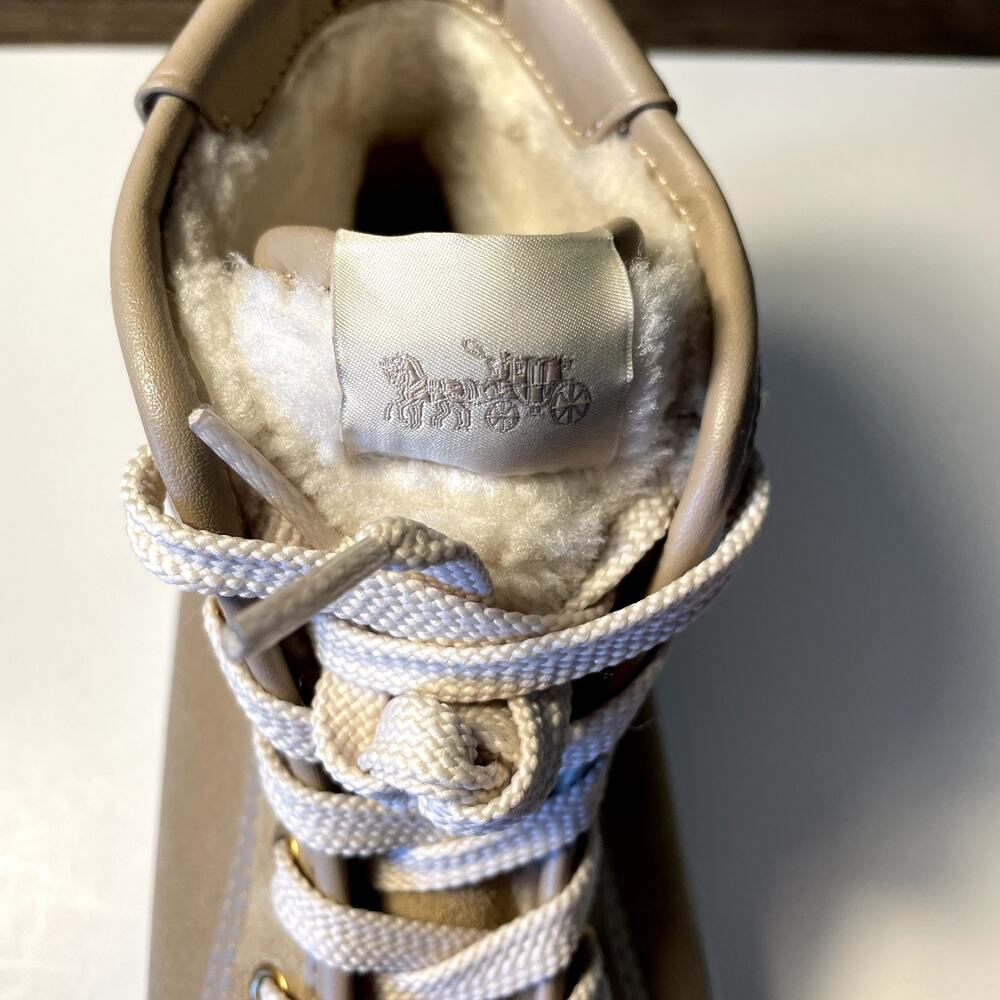Coach Citysole Suede High Top Platform Sneaker Womens 7 - Picture 6 of 9